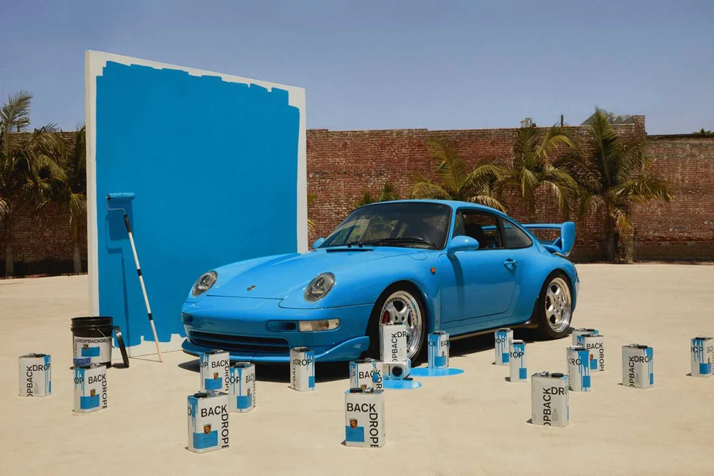 Porsche and Backdrop